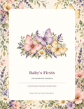 Baby's Firsts Memory Book — Butterfly and Flowers Edition